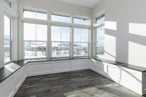 Unfurnished sunroom with a healthy amount of sunlight