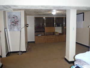 Interior space featuring carpet flooring