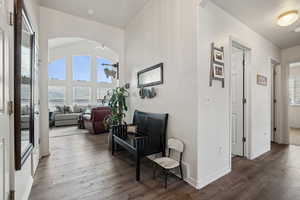 Hallway featuring LVP floors.