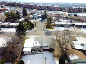 Birds eye view of property