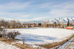 Exterior space featuring a mountain view