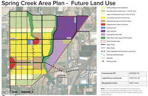 City general plan for the area 4 and 8 units per acre.