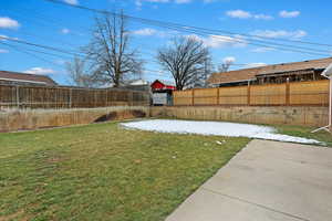 View of yard with a patio