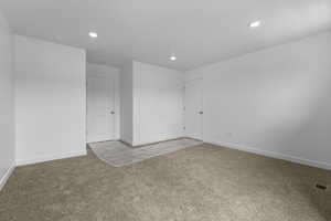 View of carpeted empty room