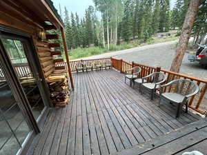 View of wooden terrace