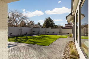 View of yard featuring a patio