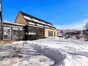 Exterior space with a mountain view