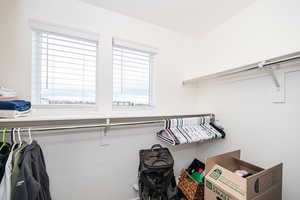 View of spacious closet in Primary bedroom