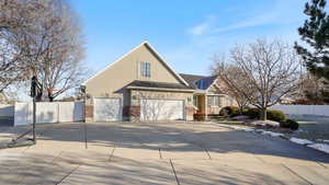 Home with 3 car garage