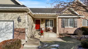 Front entrance with front porch