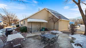 backyard patio area near basement entrance (West Side)