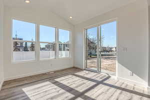 Sunroom next to kitchen