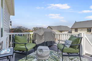 Deck with grilling area