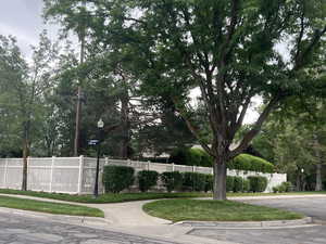 fenced in swimming pool