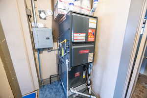 Furnace and  electric panel in hall way