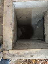 Entry to crawlspace under house