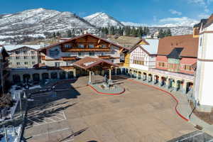 Exterior space with a mountain view