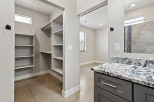 View of spacious closet