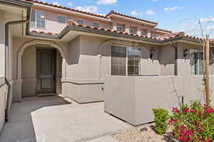 View of front of house featuring a patio area