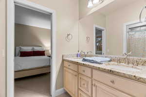 Bathroom featuring vanity