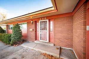 View of entrance to property