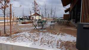 View of snowy yard