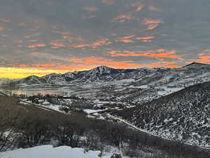 Sunset  view of mountains