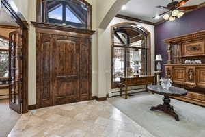 Foyer featuring plenty of natural light