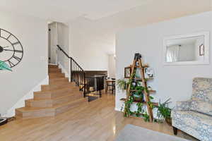 Interior space with wood-type flooring