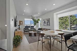 Dining area featuring a wealth of natural light and space to entertain