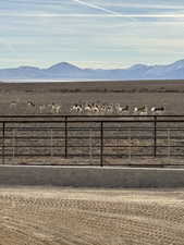 Property view of mountains featuring a rural view