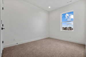 View of carpeted empty room