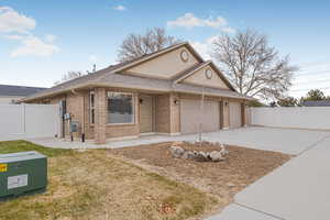 Ranch-style house with a garage