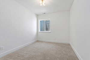 View of carpeted empty room