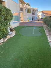 backyard putting green