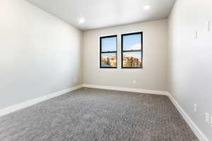 View of carpeted empty room