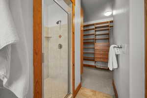 Bathroom featuring an enclosed shower