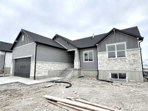 View of front of house featuring a garage