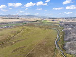 Bird's eye view featuring a mountain view and a rural view