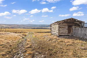 Mountain view featuring a rural view