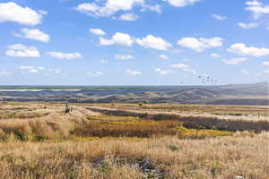 View of mountain feature with a rural view