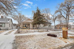 View of front of home featuring a porch