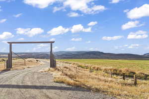 Property view of mountains featuring a rural view