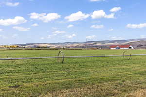 Mountain view with a rural view