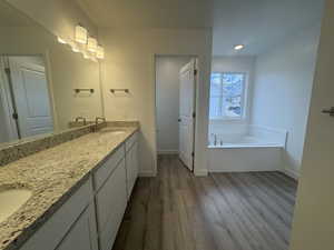 Primary Bath featuring Double Sink Vanity