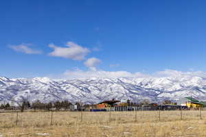 Mountain view featuring a rural view