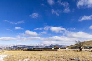 Mountain view with a rural view