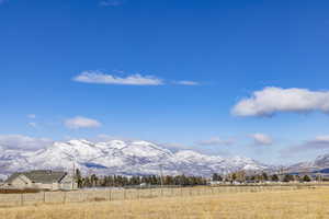 View of mountain feature with a rural view