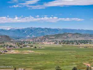 Mountain view featuring a rural view