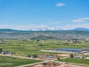 Mountain view featuring a rural view